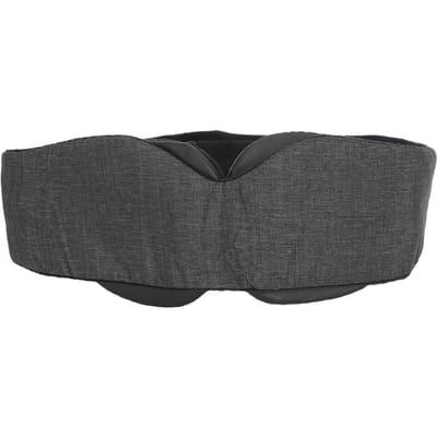 3D Voorgevormd Slaapmasker Lichtblokkerend Ademend Memory Katoen Oogkussen met Verstelbare Band gray