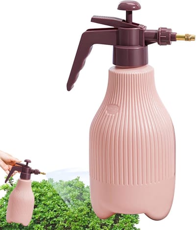 Plantenspuitfles - Tuindrukspuit Watervernevelaar - Planten Water Geven - Verstelbaar Sproeipatroon - 12x31 cm - Roze