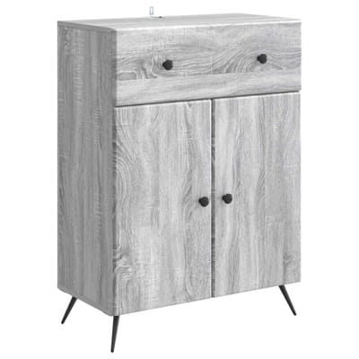 vidaXL - Dressoir - Grijs - sonoma - 66 - x - 34,5 - x - 90 - cm - Bewerkt - hout