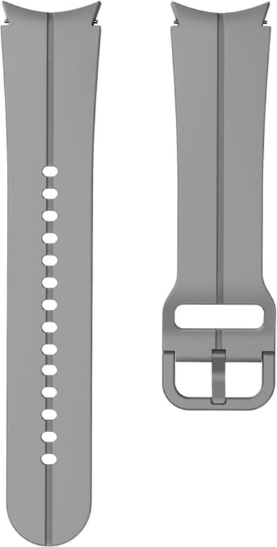 Siliconen bandje - geschikt voor Samsung Galaxy Watch 7 / Watch FE / Watch 6 / Watch 6 Classic / Watch 5 / Watch 5 Pro / Watch 4 / Watch 4 Classic - grijs