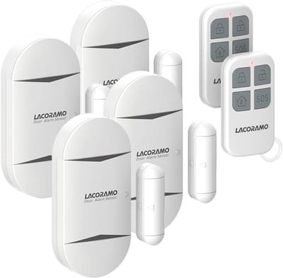 Draadloos Deur Alarm met Afstandsbediening – Deur & Raam Sensor – 120dB Inbraakalarm – Veiligheidssysteem voor Huis, Winkel & Kantoor – Eenvoudige Installatie