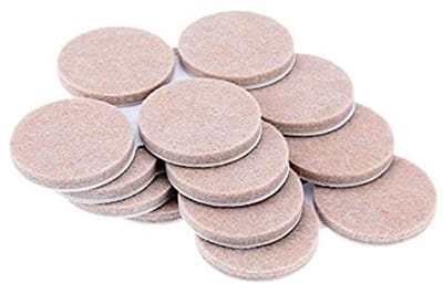 Zelfklevende Vilt Pads 38 mm voor Vloerbescherming - Set van 16 Stuks