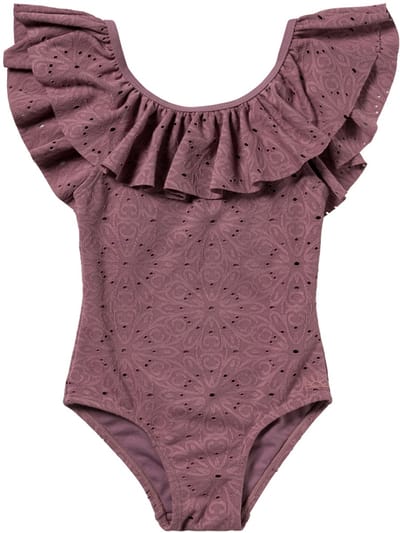 Salted Stories - Badpak - Dusky Orchid - Broderie - Maat 110/116