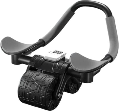 Dubbelzijdige Armsteun en AB Roller Wiel – Abdominale Oefenmachine met Automatische Terugslag voor Thuis – Fitnessapparaat voor Buikspieren en Armen voor Mannen en Vrouwen