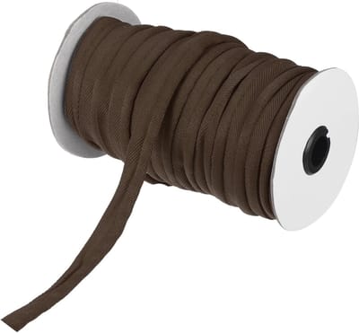 Paspelband 30 yards 5/8 inch paspelband voor naaien, doe-het-zelf handwerk, stoffen randafwerking donkerbruin