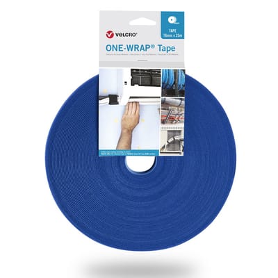 VELCRO® VELCRO - One Wrap Band 25m 30mm Blau VEL-OW64168 Klittenband Blauw 1 stuk(s)