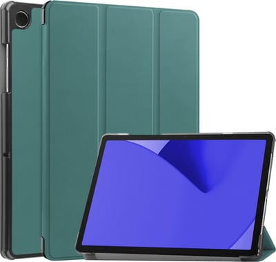 Hoes - Geschikt voor Apple iPad 8 (2020) - 10.2 inch - 8e Generatie - Dun & Stevig - Trifold Bookcase - Hard Cover Case - Met Uitsparing Geschikt voor Apple Pencil - Hardcover Book - Tablet Hoesje - Donkergroen