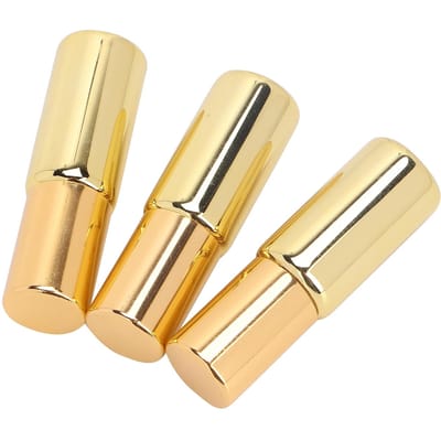 3pcs Flacon Roll-on Professionnel en Verre pour Parfum Portable Huile Essentielle Roll-on Ensemble de Flacons 5ml Or or