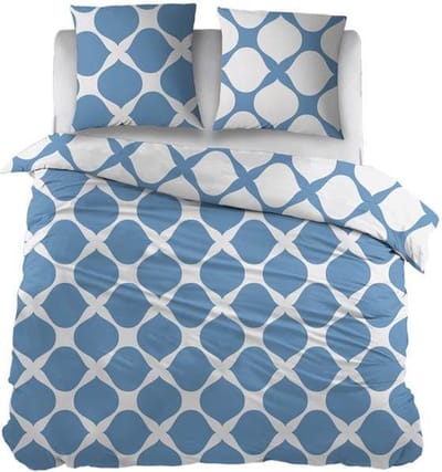 Snoozing Mia - Dekbedovertrek - Eenpersoons - 140x200/220 cm + 1 kussenslopen 65x65 cm - Blue