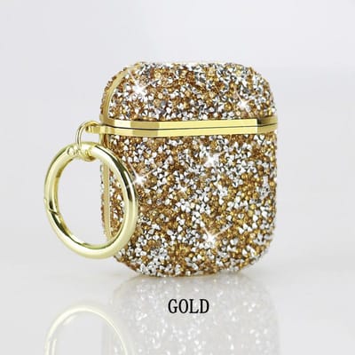 Voor Apple Airpods Pro 3/Pro 2/Pro/4/3/2 Glitter Strass Hoesje Bling Diamant Hard Beschermend Bluetooth Oordopjes Tas for airpods 2