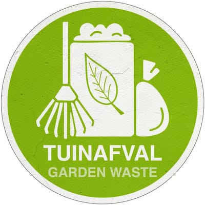 Tuinafval bord | Sign Again materiaal | 40 cm