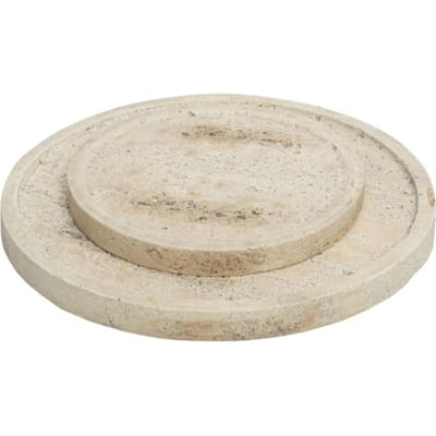 PTMD - Dienblad Adwin - Beige - 19.5x19.5x1.5cm - Set van 2