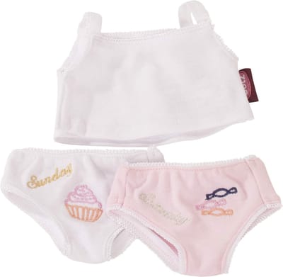 Götz Boutique, ondergoed "Weekend", babypoppen 30-33 cm / staanpoppen 45-50 (Inhoud: 3 stuks)