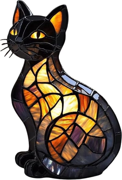OUYLAF bureaulamp - Kat Lamp - kat lampje - kat nachtlamp - nachtlampje - nachtlampjes - voor Kattenliefhebbers - Sectie B