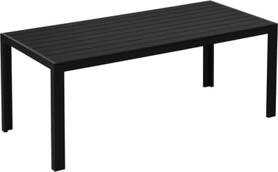 Tuintafel - 120x70 cm - Aluminium Tafel - Weerbestendig - Modern - Tuin & Terras - Zwart