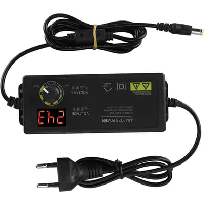 336V breedband instelbare stroomadapter anti-interferentie 60W 1,5A AC/DC-adapter wit