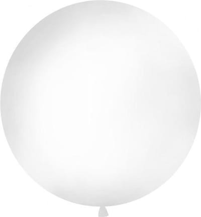 Reuzeballon wit | 1 meter groot