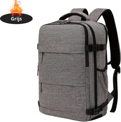 Livano Rugzak - Dames - Heren - Meisje - Jongens - Backpack - Schooltas - Laptoptas - Donkergrijs