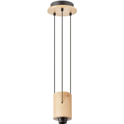 Home Sweet Home - Landelijke verlichtingspendel Tripe voor lampenkap - 15/15/135cm - hanglamp gemaakt van Hout - geschikt voor E27 LED lichtbron -
