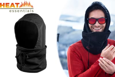 Multifunctionele Bivakmuts - Balaclava - Unisex - Zwart - One Size - Muts Heren - Muts Dames - Fleece Sjaal met Capuchon - Nekwarmer - Sjaal Dames