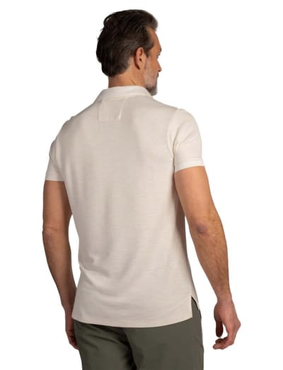 New Zealand poloshirt korte mouw creme