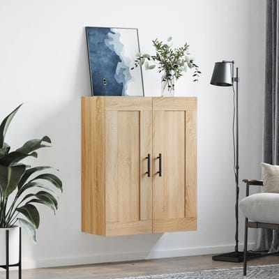 vidaXL - Wandkast - 69,5x34x90 - cm - bewerkt - hout - sonoma - eikenkleurig