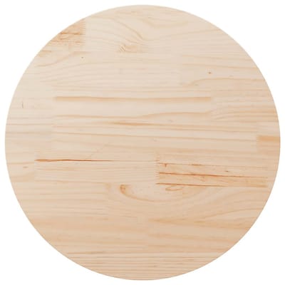 vidaXL - Tafelblad - Ø90x2,5 - cm - massief - grenenhout