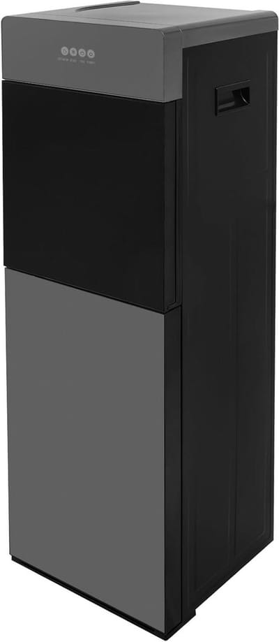 Waterdispenser - Drankdispenser - Koud en warm - Opbergvak onderaan - 5 gallon fles - Zilvergrijs