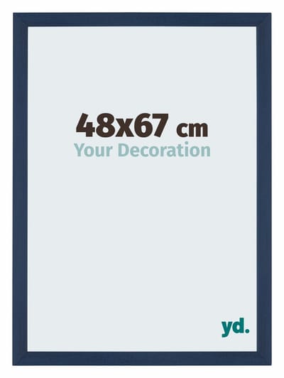 Your Decoration - Puzzellijst 48x67 cm - Donkerblauw Geveegd - Puzzellijst 500-1000 stukjes - MDF Fotolijst - Mura