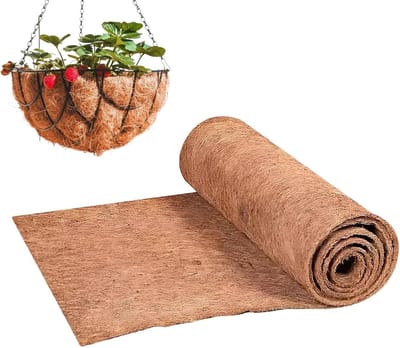 Kokosvezel Bekleding - Plantenmat Rol - Bloempotten Bekleden - Ademend en Waterdoorlatend - 40x100 cm - Bruin