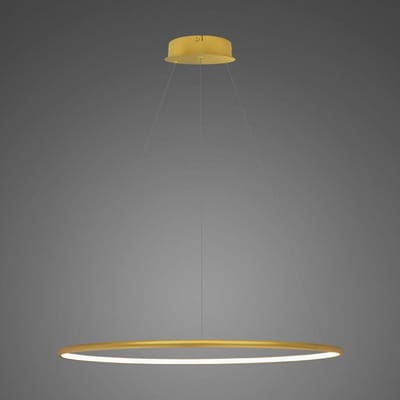 LED speaker Plafondlamp Cirkels Goud 80cm 4000K