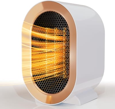 Verwarmingstoestellen - Verwarmingstoestellen voor thuis - Kleine elektrische verwarmingstoestellen - Draagbare bureauverwarmingstoestellen - Draagbare kantoorventilatoren met twee snelheden en oververhittingsbeveiliging