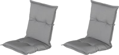 Hartman - Tuinkussen - Lage Rug - Grey - 100x50cm - Standenstoel - 2st