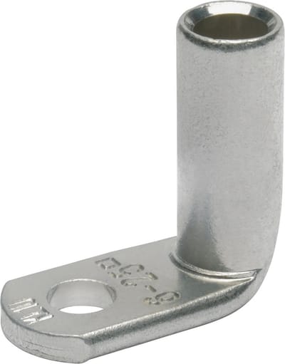 Klauke kabelschoen ongeïsoleerd 10mm² M8 vertind hoek 90° DIN - per 50 stuks (162R8)
