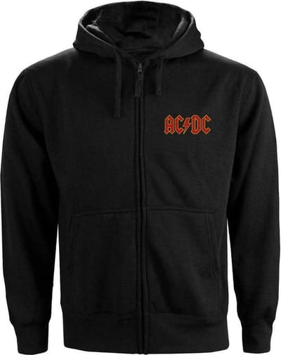 AC/DC - Logo Vest met capuchon - S - Zwart