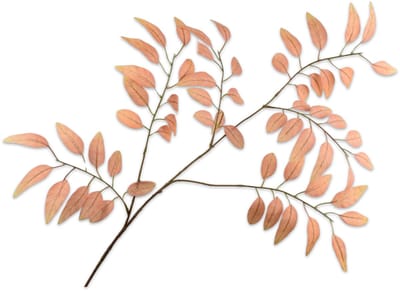 Silk-ka Kunstbloem-Zijde Bloemen Bladtak Oranje-Perzik 107 cm