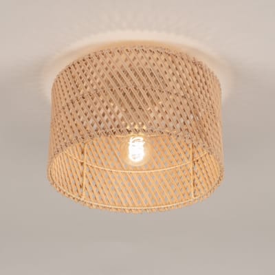 Lumidora Plafondlamp 31472 - Plafonniere - MAZE - E27 - Beige - Naturel - Riet - ⌀ 30 cm