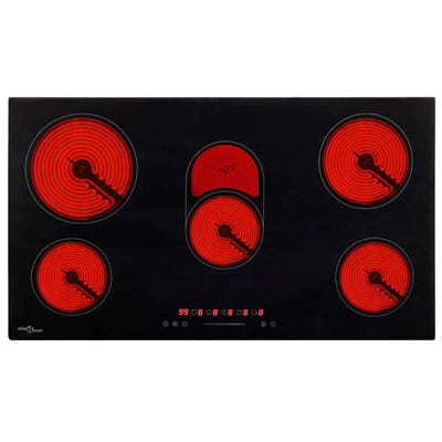 vidaXL Keramische kookplaat 5 kookzones aanraakbediening 8500 W 77 cm
