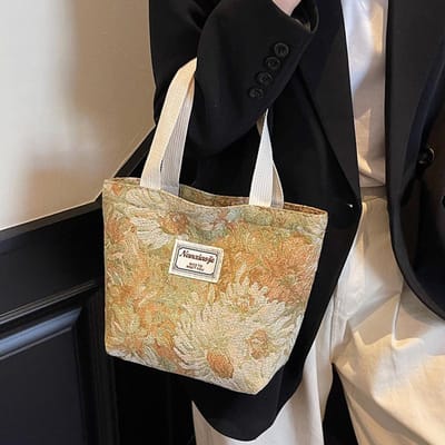 Nieuwe Niche Tote Canvas Tas Grote Capaciteit Tote Canvas Tas Hand Draagbaar Cadeau Creatieve Reclame Tas gray