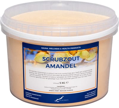Scrubzout Amandel 5 KG - Hydraterende Lichaamsscrub