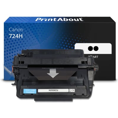 PrintAbout huismerk Toner 724H Zwart Multipack 2-pack Hoge capaciteit Geschikt voor Canon