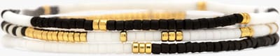 Pura Vida- MONOCHROME STRETCH Armband SET van 3