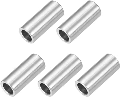 5 stuks afstandhouders van roestvrij staal, 8 mm ID x 12 mm OD x 28 mm L roestvrij staal 304 afstandhouders voor dopschroeven, rond, zonder schroefdraad, sluitring voor 5/16 inch of M8