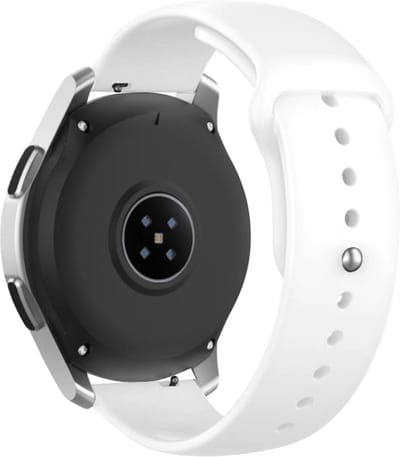 Strap-it Smartwatch bandje 20mm - lichtgevend / glow in the dark bandje geschikt voor Huawei Watch GT 2 42mm / GT 3 42mm / GT 3 Pro 43mm - Amazfit Bip / GTS / GTS 2 / GTS 3 / GTS 4 / GTR 42mm - wit