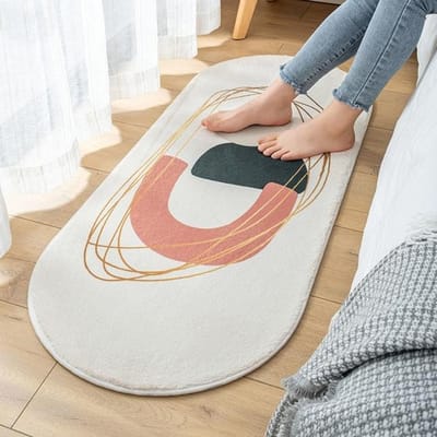 Regenboog Lang Tapijt Patroon Regenboog Tapijten Antislip Woonkamer Vloermat Streep Scandinavische Karpetten Slaapkamer Zachte Matten 40x100cm XS