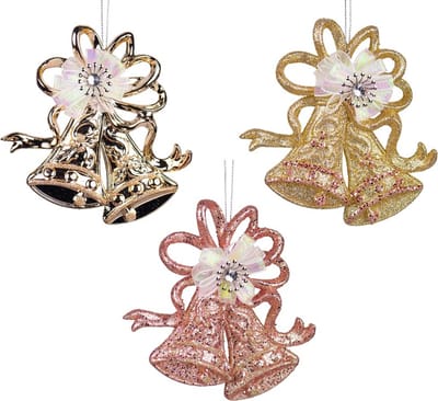 Ornament plc klok roze l8 cm Kurt S. Adler