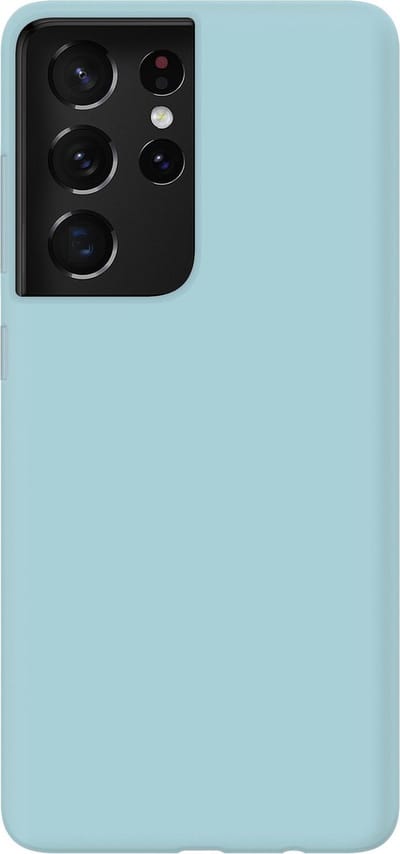 ShieldCase pantone siliconen Hoesje geschikt voor Samsung Galaxy S21 Ultra - in meerdere kleuren verkrijgbaar - kwalitatieve backcover - optimale bescherming - blauw