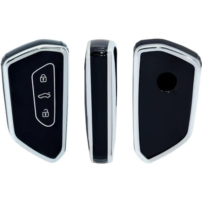 Sleutelhoes Sleutelhanger Cover Voor Vw Volkswagen Golf 8 Gte Gti Id.3 Id.4 Seat Leon Tarraco Ateca Skoda Octavia Cupra Formentor Born white