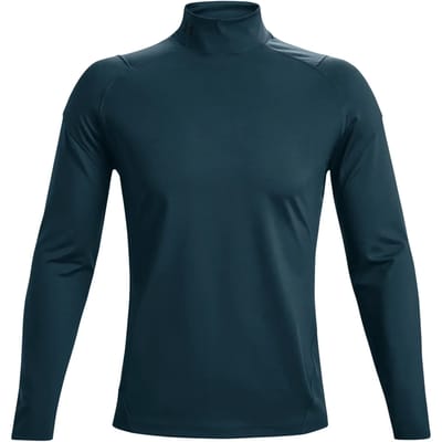 Under Armour ColdGear Rush Mock 1366059-413, Mannen, Groen, Shirt met lange mouwen, maat: XL