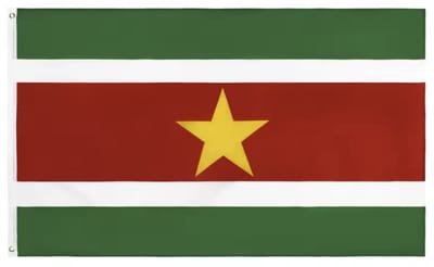 Surinaamse Vlag - Vlag van Suriname - 150/90CM - Sterrenvlag - Landenvlag - WK - EK - Polyester - CHPN